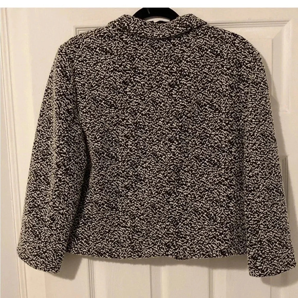 Ann Taylor Marble Black/White Dotted Blazer Jacket 6P NWT - Picture 3 of 12